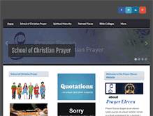 Tablet Screenshot of prayereleven.org